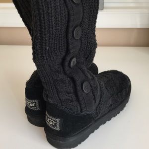 Black Ugg Classic Cardy Boots